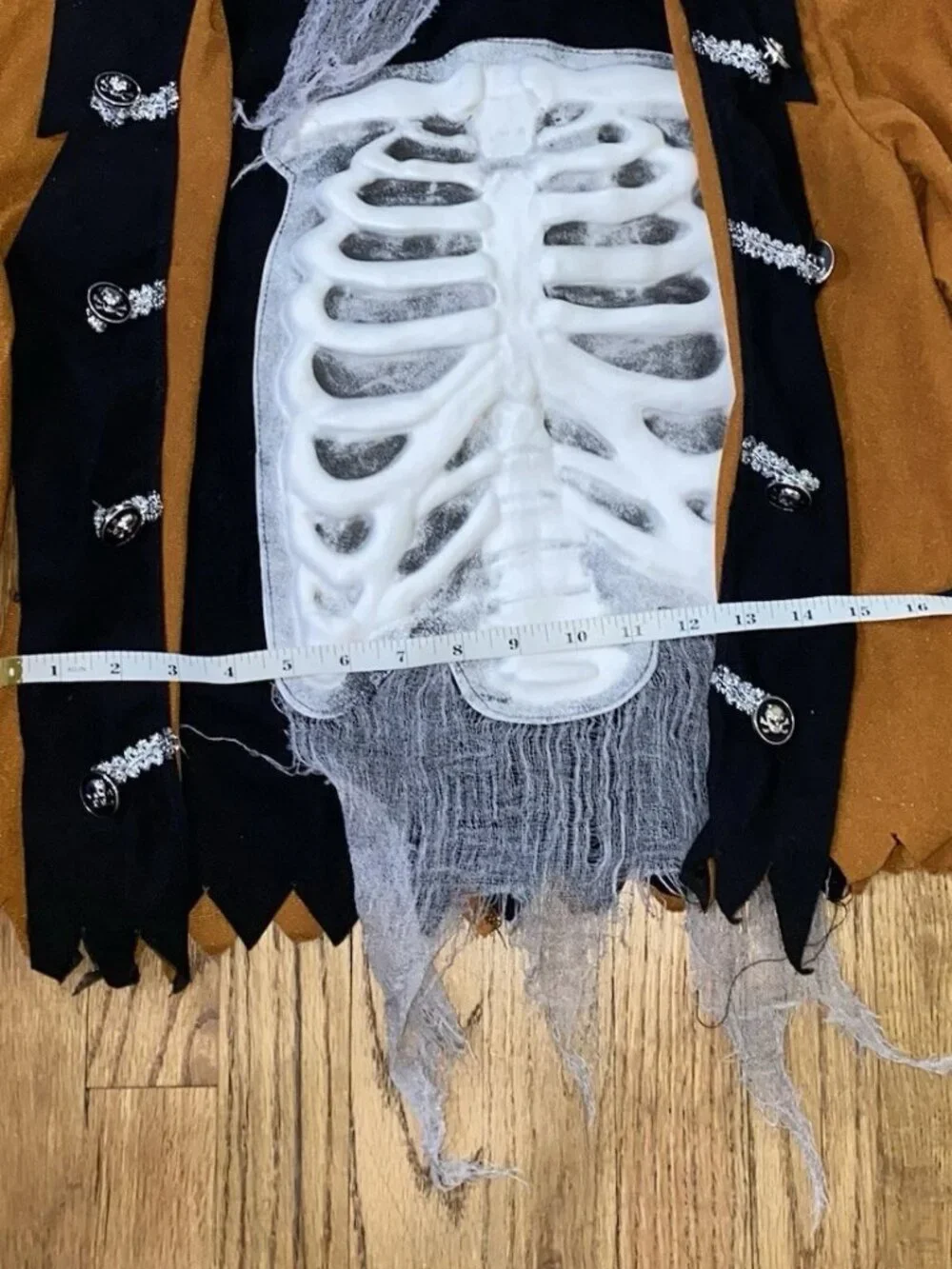 Kids Pirate Costume Boys 7-9 Halloween Outfit